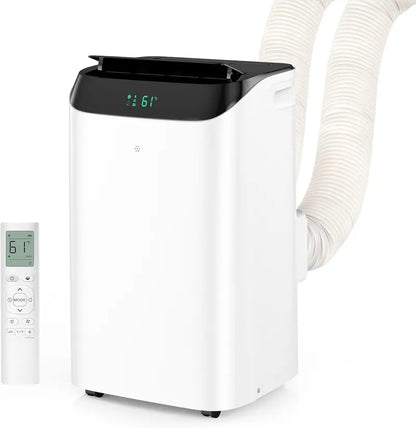 16,000 BTU Inverter Portable AC: Dual-Hose Design, Quiet Sleep Mode (45dB), Dehumidifier & Fan Functions for Spaces up to 800 Sq. Ft.