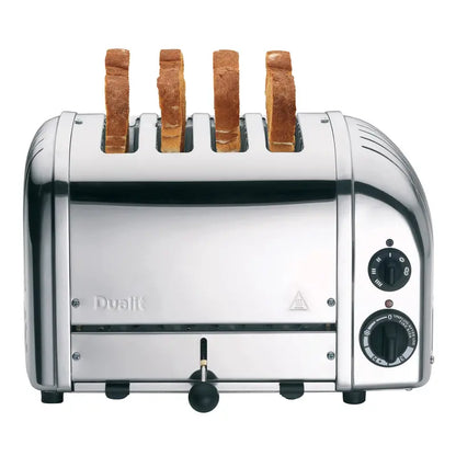 Dualit New Generation 4-Slice Stainless Steel Toaster  Classic Design