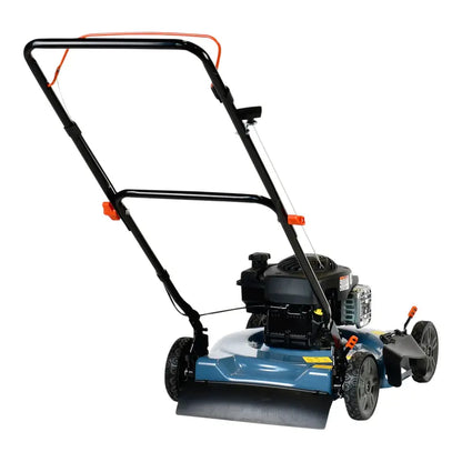 SENIX 20-Inch Gas Lawn Mower, 125 cc 4-Cycle Briggs &amp; Stratton Engine, Push Lawnmower with Side Discharge, 5-Position Height Adjustment, LSPG-L3