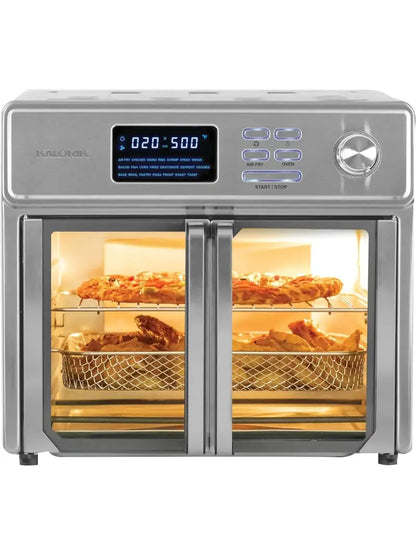Kalorik MAXX® 26-Quart Digital Air Fryer Oven  10-in-1 Countertop Toaster Oven with 21 Presets & 9 Accessories