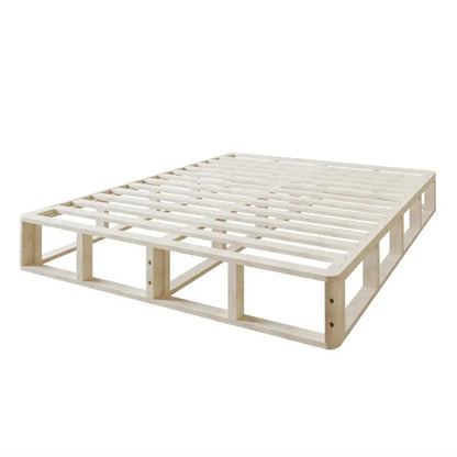 CraftPorch Solid Wood Box Spring Foundation  8″ Low-Profile Platform with Support Slats