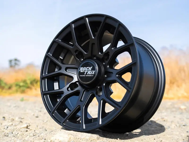 Set of 4 Matte Black 15¡Á7 ATV/UTV Wheels  4¡Á137 Bolt Pattern, 4+3 Offset  Compatible with Can-Am Commander, Defender, Maverick &amp; More