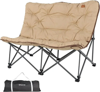 KingCamp Butterfly Chair — Oversized Padded Outdoor Folding Seat with 400-LB Capacity & Carry Bag