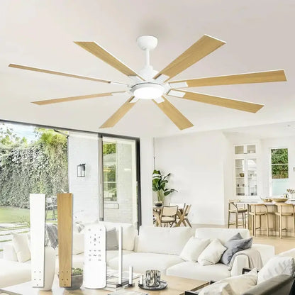 Zmishibo 72-Inch Ceiling Fan with Integrated Light & Remote Control  Indoor/Outdoor Rated