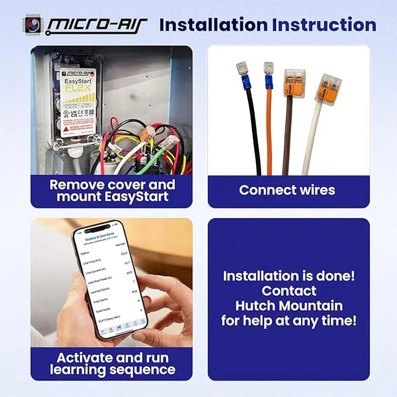 Bluetooth-Enabled Soft Start Kit for Air Conditioners  Reduces Inrush Current for RVs, Homes & Commercial Units up to 6 Tons