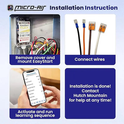 Bluetooth-Enabled Soft Start Kit for Air Conditioners  Reduces Inrush Current for RVs, Homes & Commercial Units up to 6 Tons