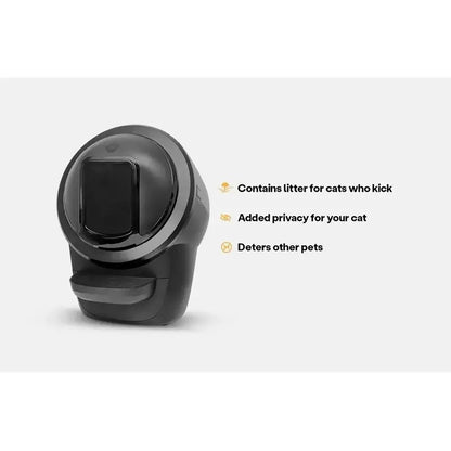 Litter-Robot 4 Black Shield: Self-Cleaning Cat Litter Box