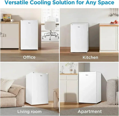 Compact Upright Freezer — 3.0 Cu Ft Black Energy-Efficient Model for Small Kitchens or Dorms