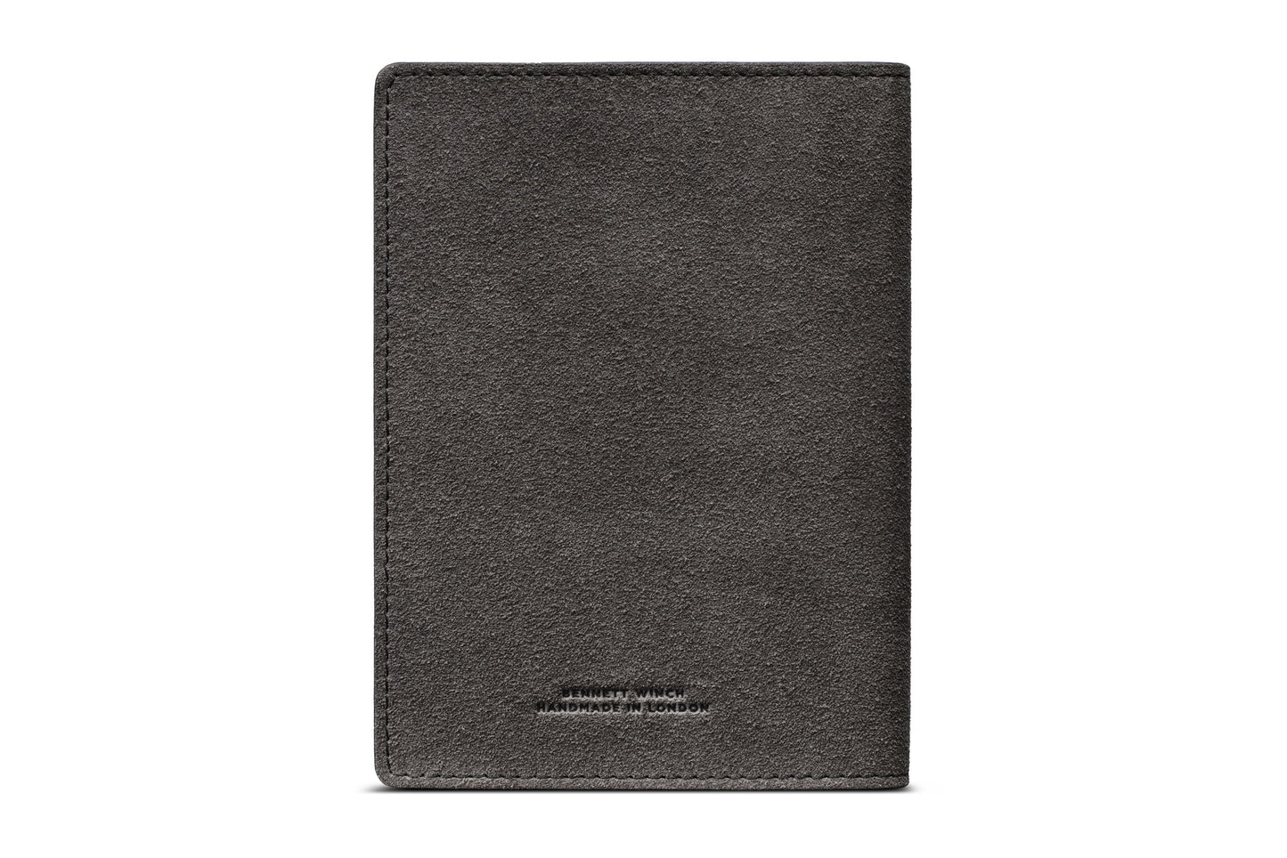 Suede Passport Wallet - Storm Grey
