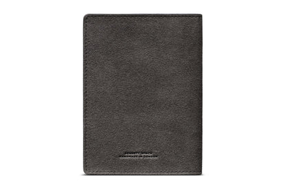 Suede Passport Wallet - Storm Grey