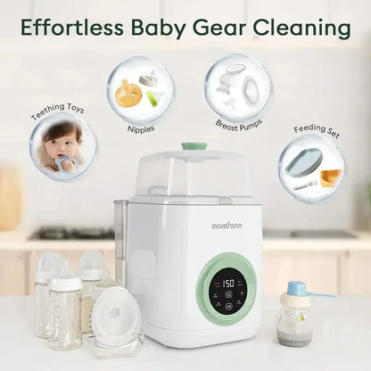 All-in-One Baby Bottle Washer  19-Minute Sterilizing, Washing & Drying Station for Bottles & Pump Parts