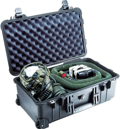 Pelican 1510 Carry On Case  Black, No Foam, Durable Travel Luggage