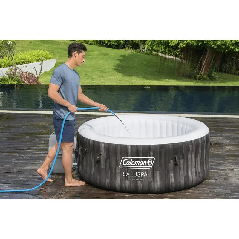 Coleman 71″ x 26″ Bahamas AirJet Inflatable Hot Tub  Outdoor Spa