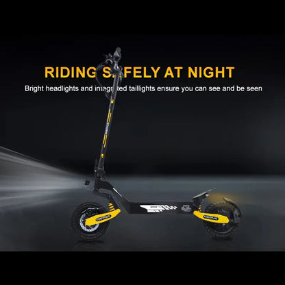 Adult Off-Road Electric Scooter  1200W Dual-Brake Motor, 28 MPH Top Speed, 20-Mile Range, 11″ All-Terrain Tires, Foldable Design