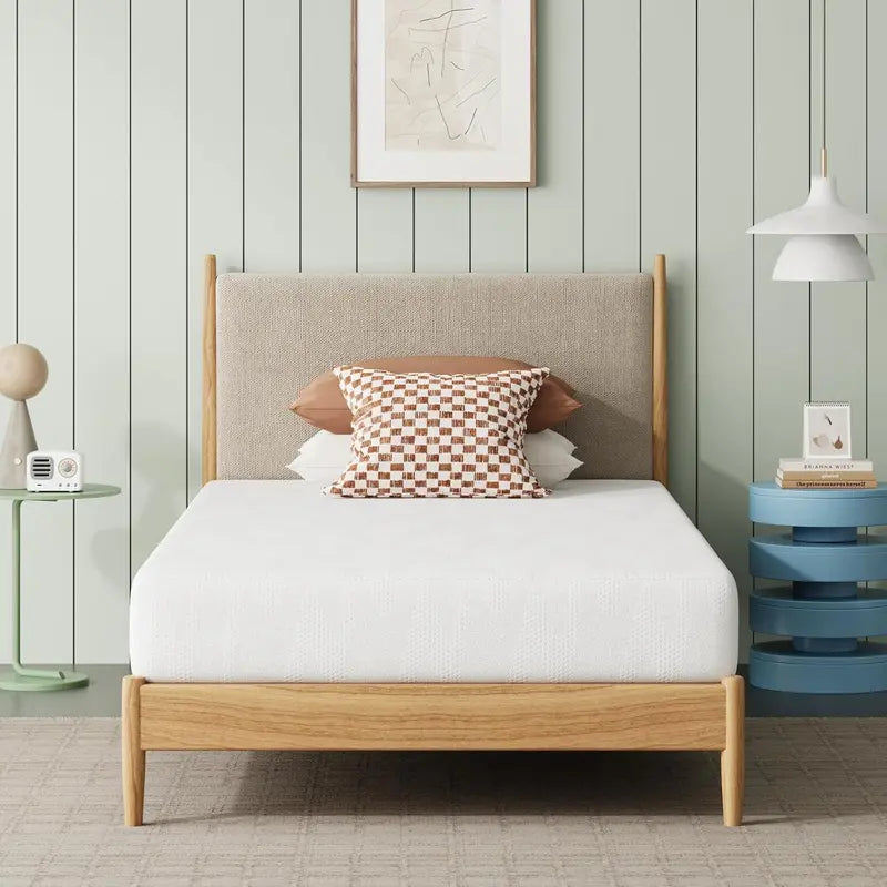 Novilla 12-Inch Gel-Infused Queen Mattress in a Box: Pressure-Relieving Cooling Memory Foam Bed with CertiPUR-US Certification and Breathable White Cover