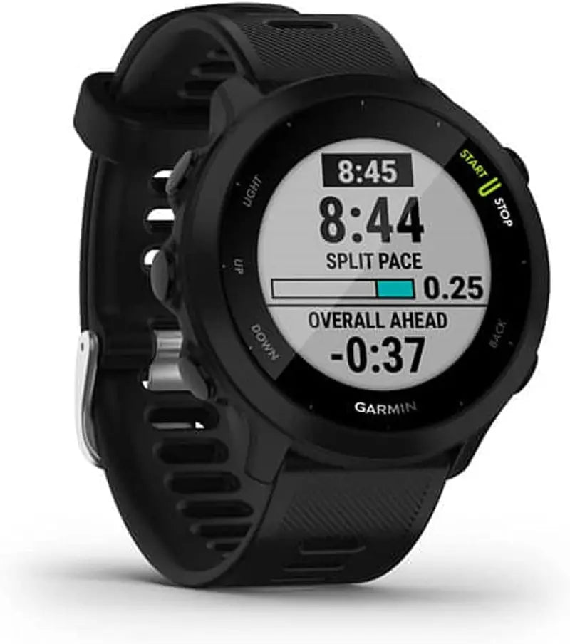 Garmin Forerunner 55 GPS Running Watch  Heart Rate Tracking, PacePro Guidance, 2-Week Battery Life