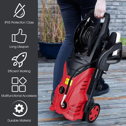 High-Power Electric Pressure Washer  Compact and Heavy-Duty Cleaning System