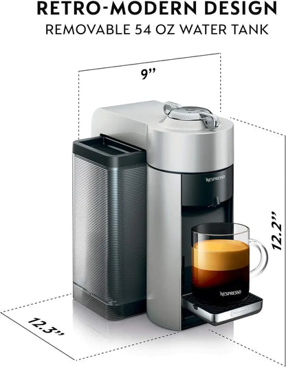 De’Longhi Nespresso Vertuo Coffee & Espresso System  Smart Capsule Recognition, Rich Crema, and Versatile Brew Sizes