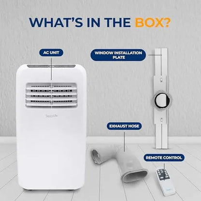 SereneLife 3-in-1 Portable AC Unit  Air Conditioner, Dehumidifier, and Fan for Medium Rooms
