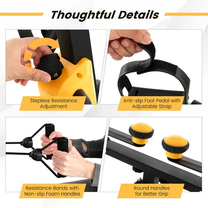 Foldable Under-Desk Pedal Exerciser for Arm, Leg & Physical Therapy
