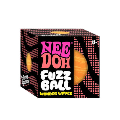 NeeDoh Fuzz Ball Wonder Waves  Textured Wave-Design Fuzzy Sensory Ball