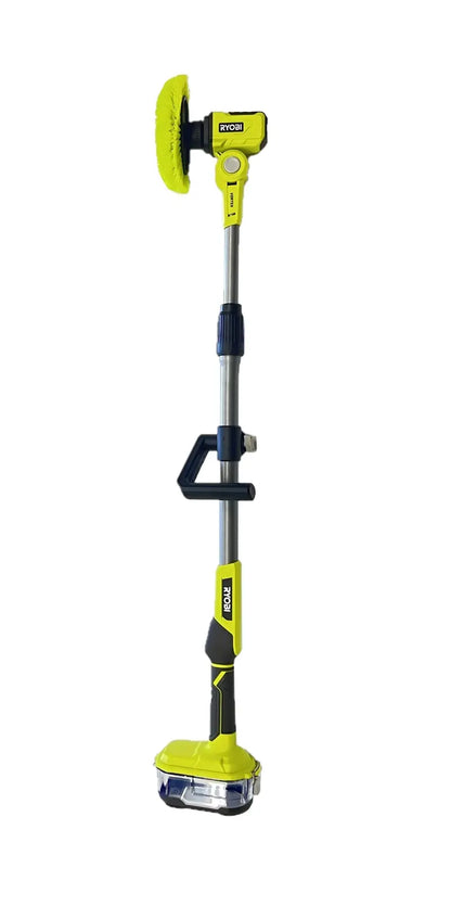 RYOBI ONE+ 18V Telescoping Power Scrubber Kit  Includes Battery, Charger & Extension Handle
