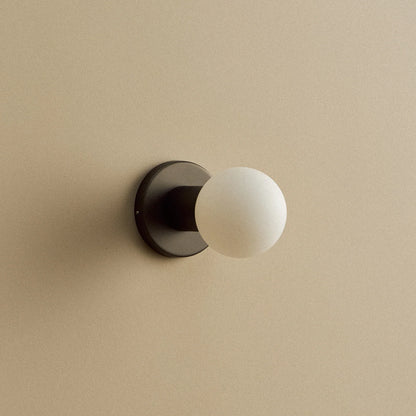 Lochan Wall Light in Graphite + Sphere III