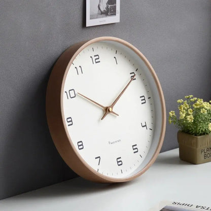 Nordic Wall Clock  Clean Analog Timepiece for Modern Interiors