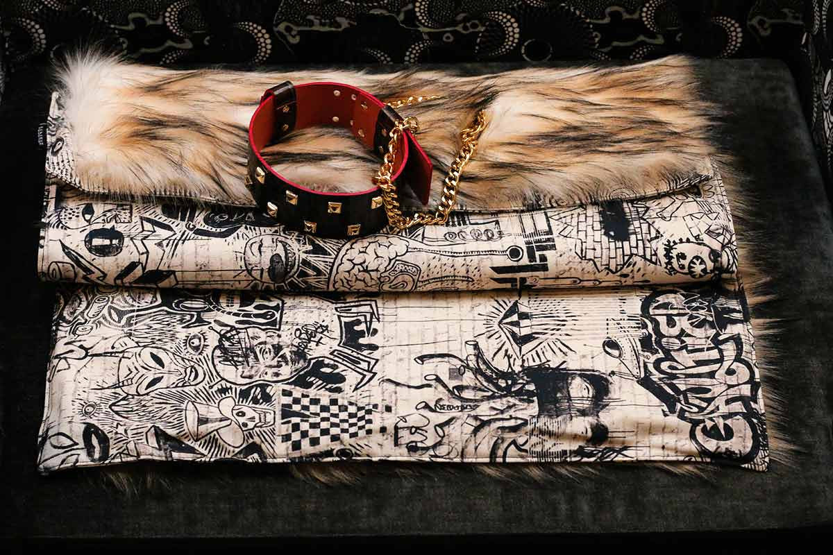 Couverture pour chat « Metis » Art - Tissu Jean-Paul Gaultier
