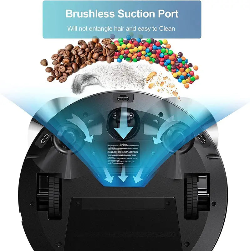 2-in-1 Robot Vacuum & Mop: 2500Pa Suction, Smart Navigation & Auto-Mopping