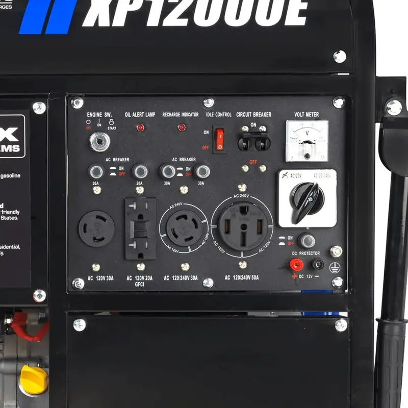 13,000-Watt Dual-Fuel Portable Generator  Gas or Propane Powered, Electric Start, Transfer Switch Ready & RV Compatible