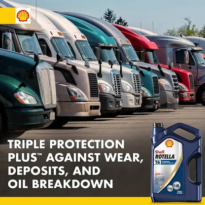 Rotella T6 5W-40 Full Synthetic Diesel Engine Oil  1 Gallon