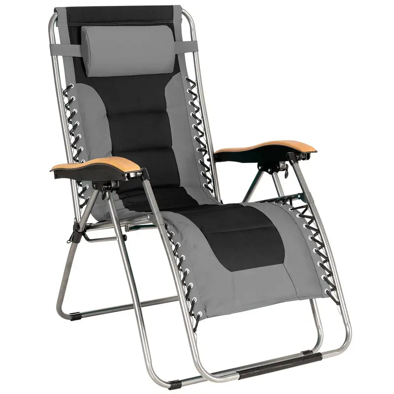 Zero Gravity Reclining Lounge Chair  Compact Foldable Design for Relaxation