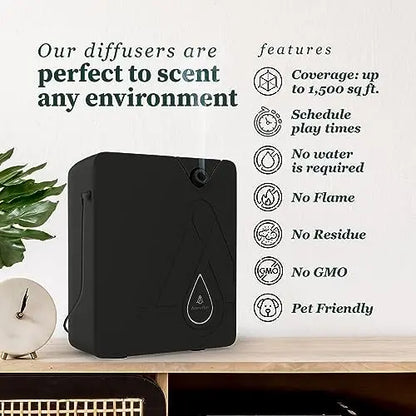 AromaPlan 2024 Bluetooth Smart Scent Diffuser for Home, Hotel, Spa, Office  Cold Tech, Waterless, Black