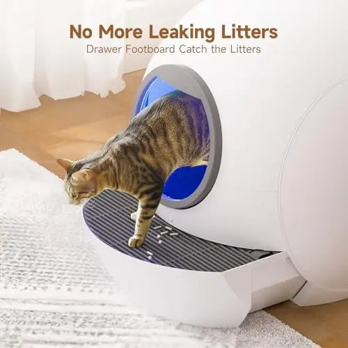 SMARTELF Automatic Self-Cleaning Litter Box for Multiple Cats  Extra Large, Odor-Removing, Anti-Pinch