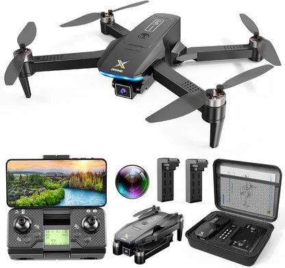 Foldable 4K GPS Drone for Beginners  Brushless FPV Quadcopter with Auto Return, Follow Me, Headless Mode & 50-Minute Battery Life