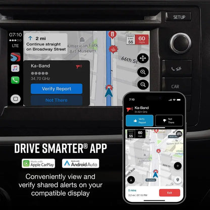 Cobra RAD 480i Laser Radar Detector with 360° Detection & App Connectivity