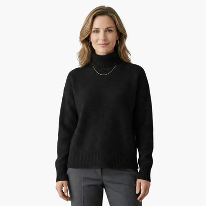 Women’s Slim-Fit Ribbed Turtleneck Knit Sweater