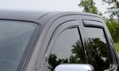 AVS 07-13 Chevy Silverado 1500 Ext. Cab Ventvisor Front and Rear Window Deflectors 4pc  Smoke