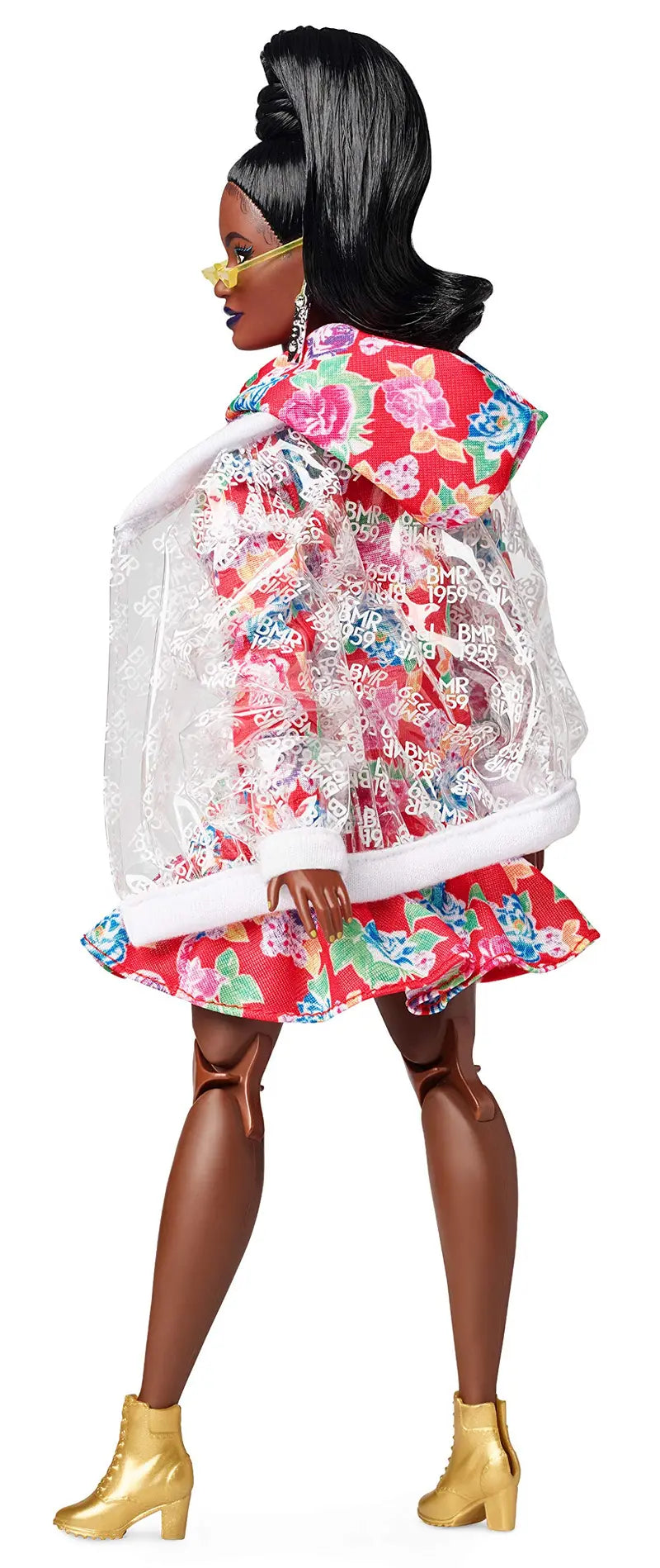 Barbie Bmr1959  Clear Vinyl Bomber Jacket & Floral Hoodie Dress