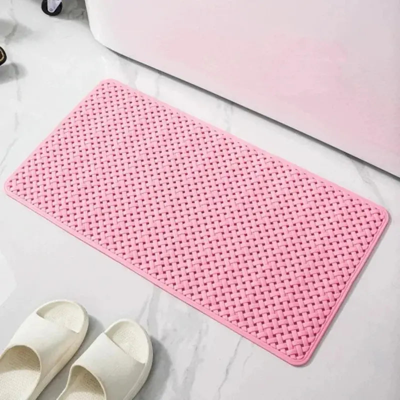 Non-Slip Bathroom Shower Mat with Reinforced Suction Cups