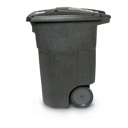 Toter 96-Gallon Wheeled Trash Can  Heavy-Duty Resin Bin with Smooth-Rolling Casters & Secure Lid