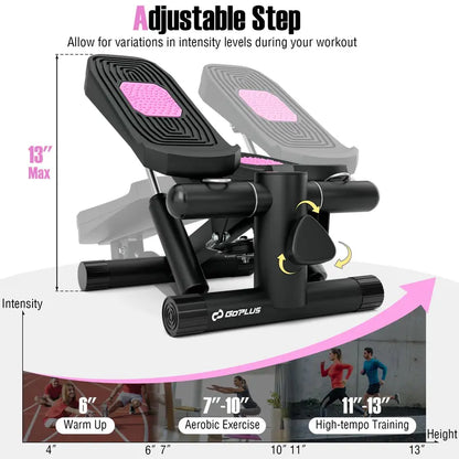 Compact Mini Stepper Machine  Low-Impact Cardio Equipment for Home Fitness and Office Use