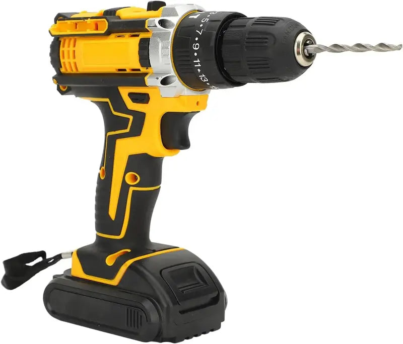 21V Lithium Cordless Drill Driver Kit  Dual Batteries + Charger Included