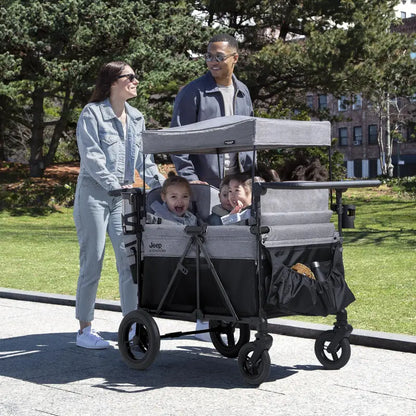 Delta Children’s Jeep Wrangler 4-Seater Stroller Wagon  Deluxe Edition
