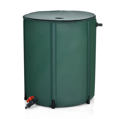 Collapsible Rain Barrel  Portable, Space-Saving Water Collection Tank for Gardens