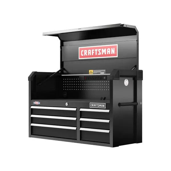 6-Drawer Black Steel Tool Chest  40.5″ W × 24.7″ H
