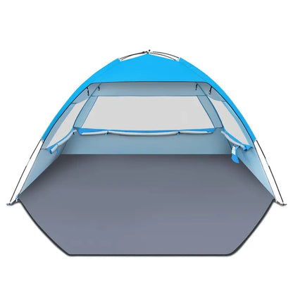 Lightweight Beach Shade Tent with Ventilated Mesh Windows & Compact Carry Bag