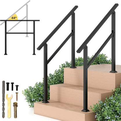 Compact Outdoor Metal Handrail for 03 Steps