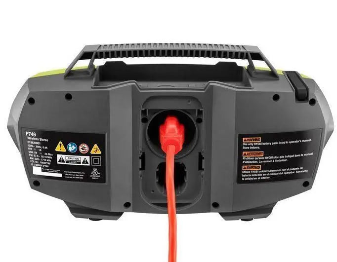 Ryobi One+ 18V P746 Radio with Dual Power & Bluetooth